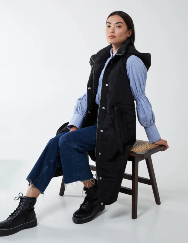 Quilted Belted Gilet sold by Blue Vanilla