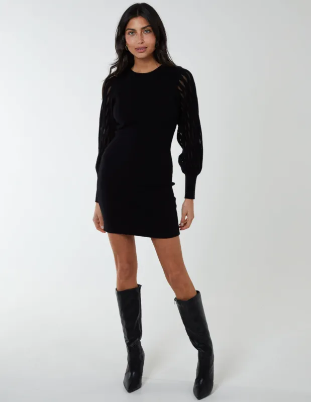 Cut Out Sleeve Bodycon Dress sold by Blue Vanilla