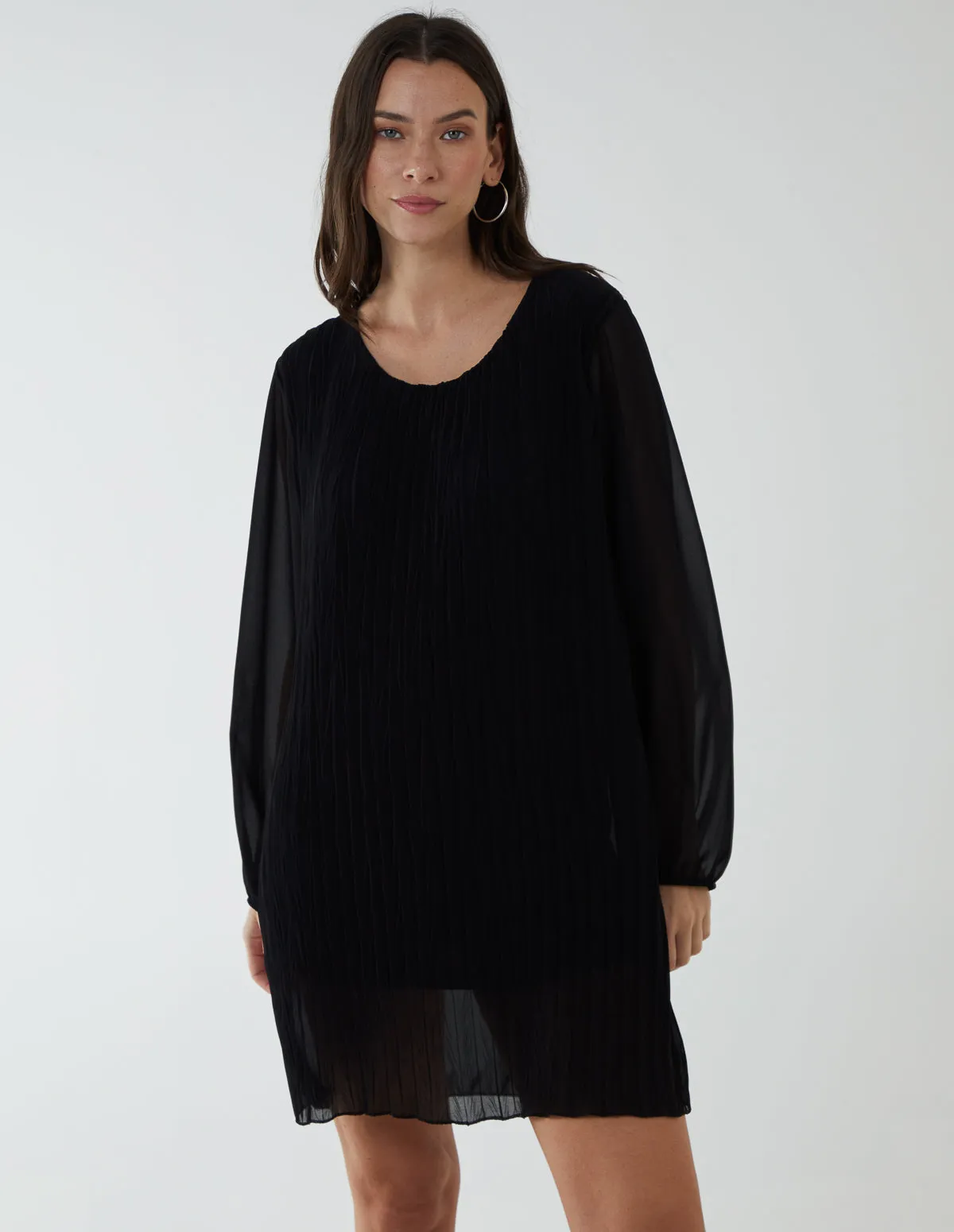 Chevron Pleat Detail Dress sold by Blue Vanilla