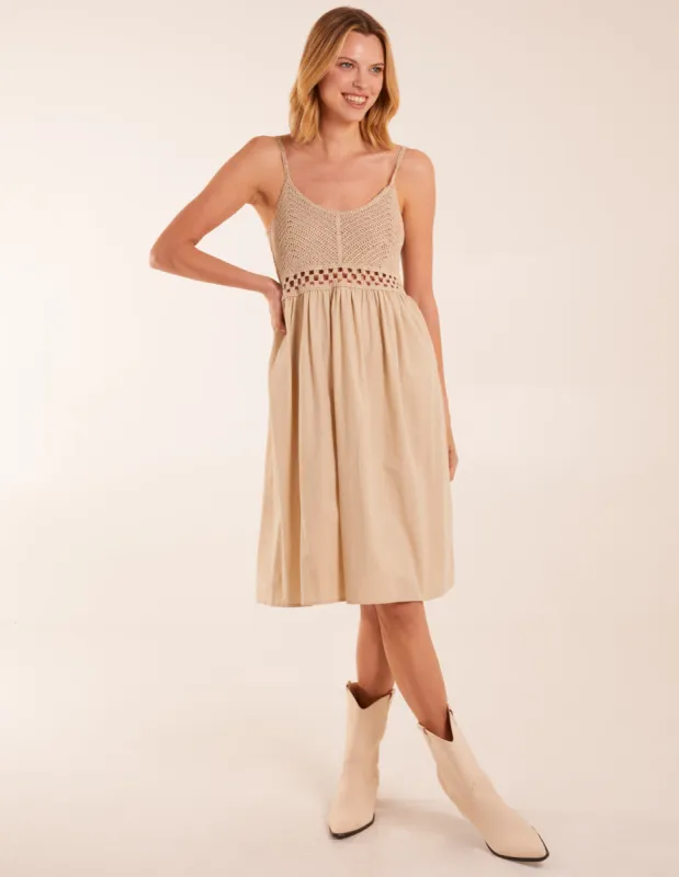 Strap Midi Cami Dress Crochet sold by Blue Vanilla