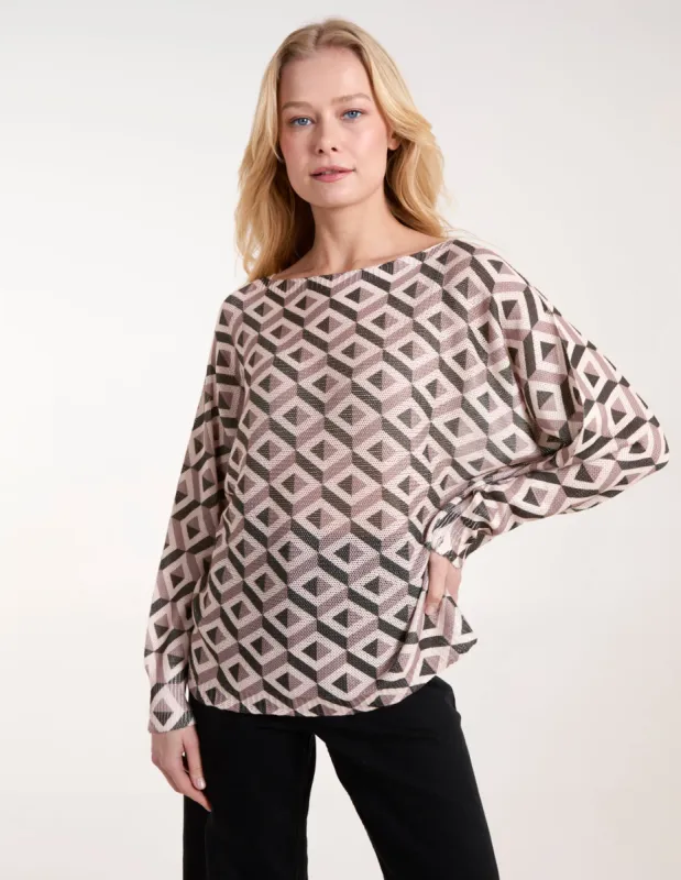 Geometric Print Top sold by Blue Vanilla