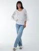 Floral Lace Butterfly Sleeve Blouse sold by Blue Vanilla