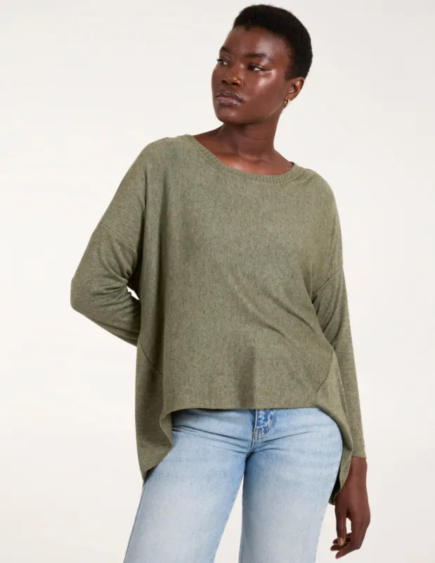Cashmere Feel High Low Jumper sold by Blue Vanilla