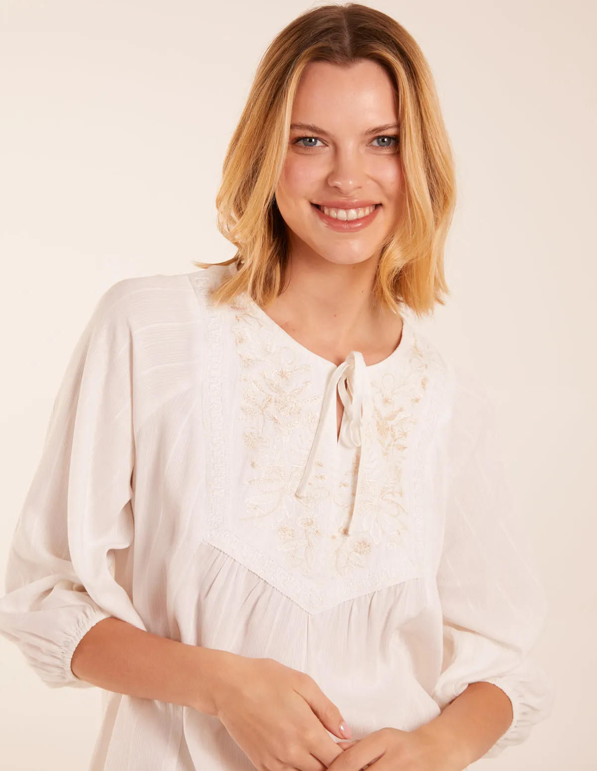Floral Embroidered Bust Top sold by Blue Vanilla product image thumbnail 2