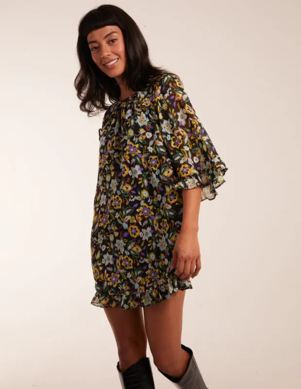 Floral Raglan Sleeve Tunic Dress sold by Blue Vanilla