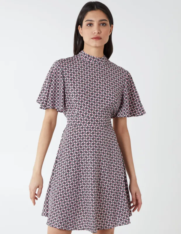 High Neck Mini Dress sold by Blue Vanilla