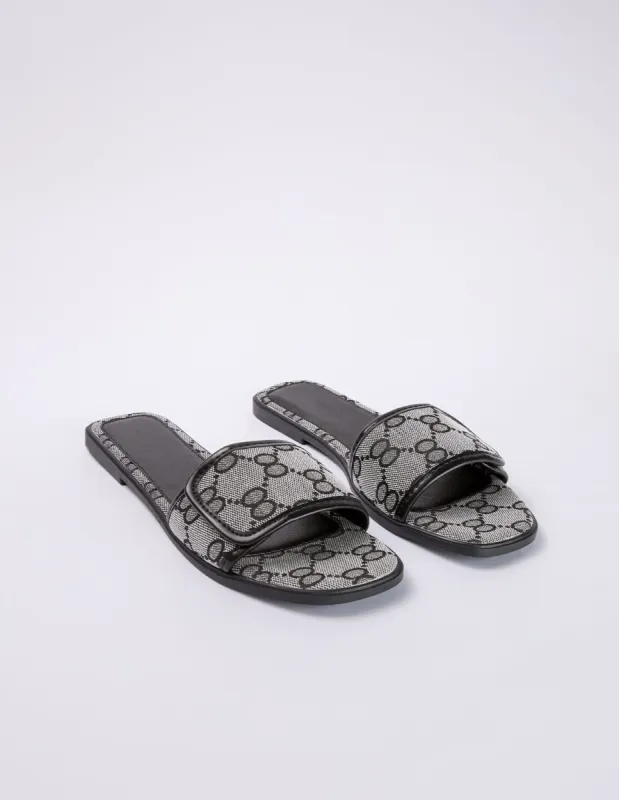 Woven Print Front Strap Sandal sold by Blue Vanilla