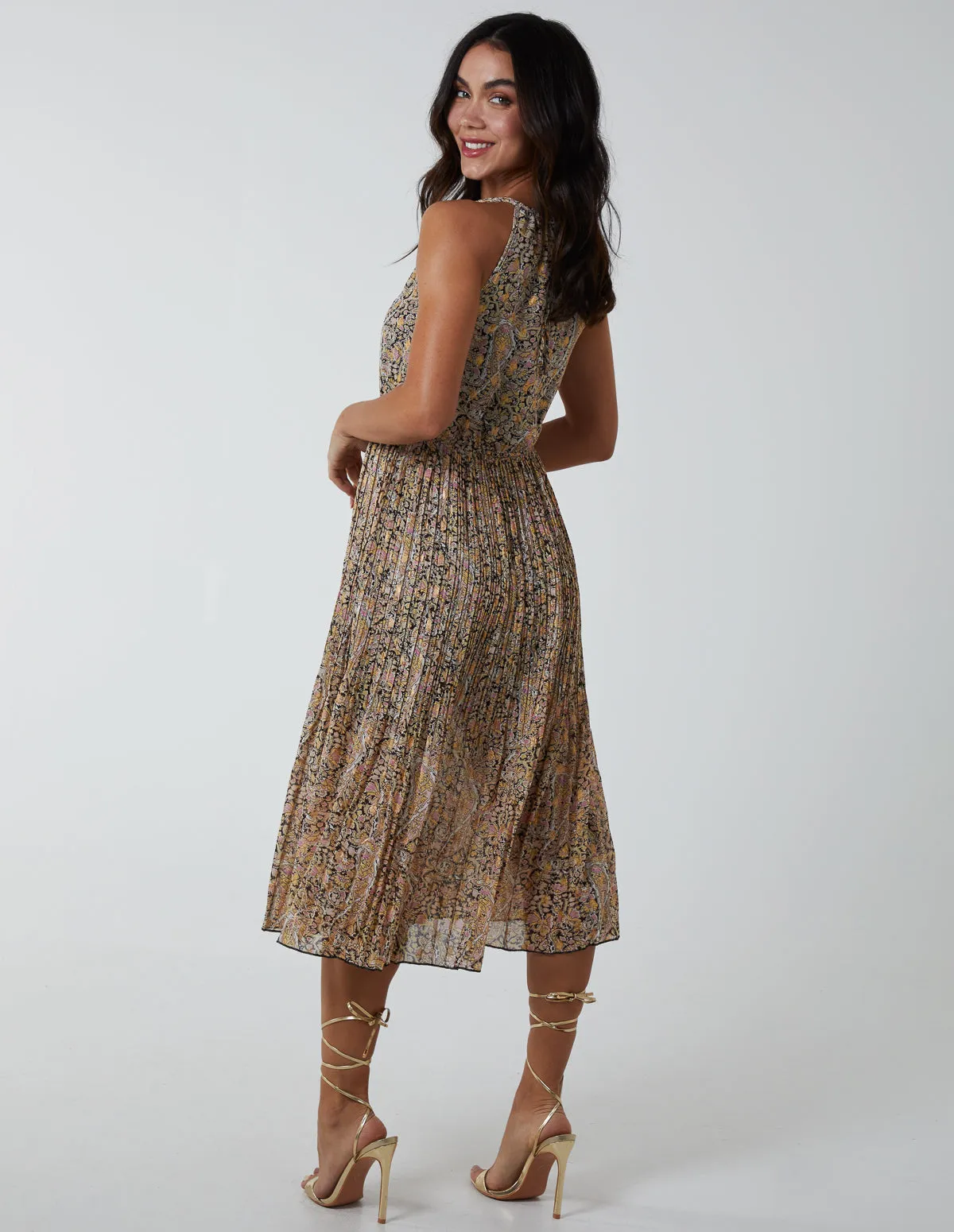 Keyhole Halter Neck Midi Dress sold by Blue Vanilla product image thumbnail 4