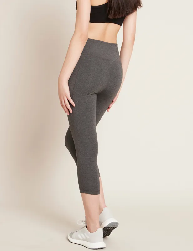 Motivate 3/4 High-Waist Tights - Dark Marl sold by Boody Eco Wear
