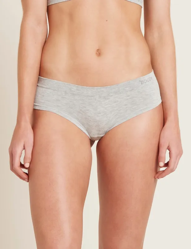 Brazilian Bikini - Light Grey Marl sold by Boody Eco Wear