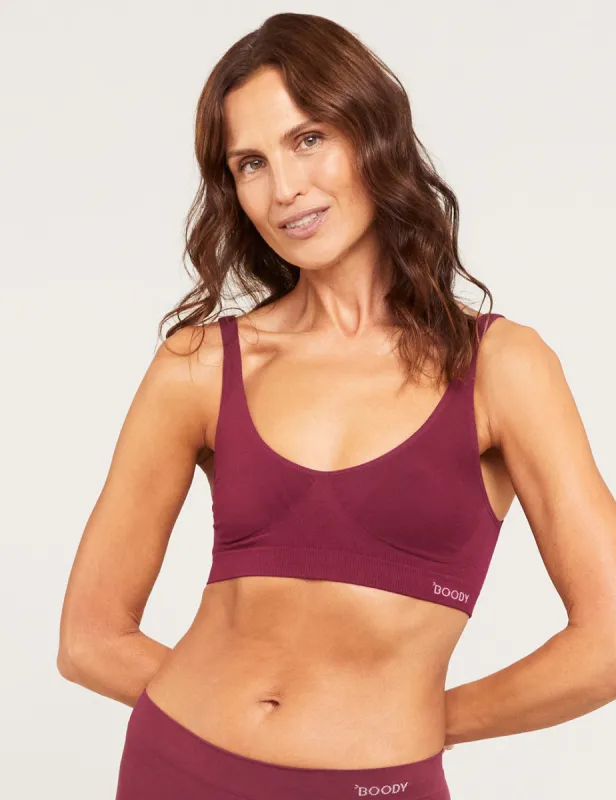 Shaper Crop Bra - Plum sold by Boody Eco Wear