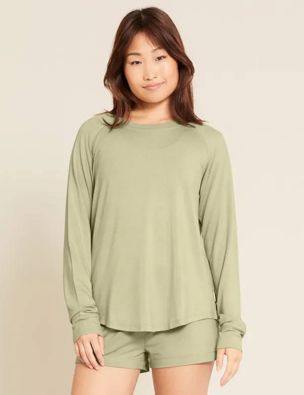 Goodnight Raglan Sleep Top - Sage sold by Boody Eco Wear