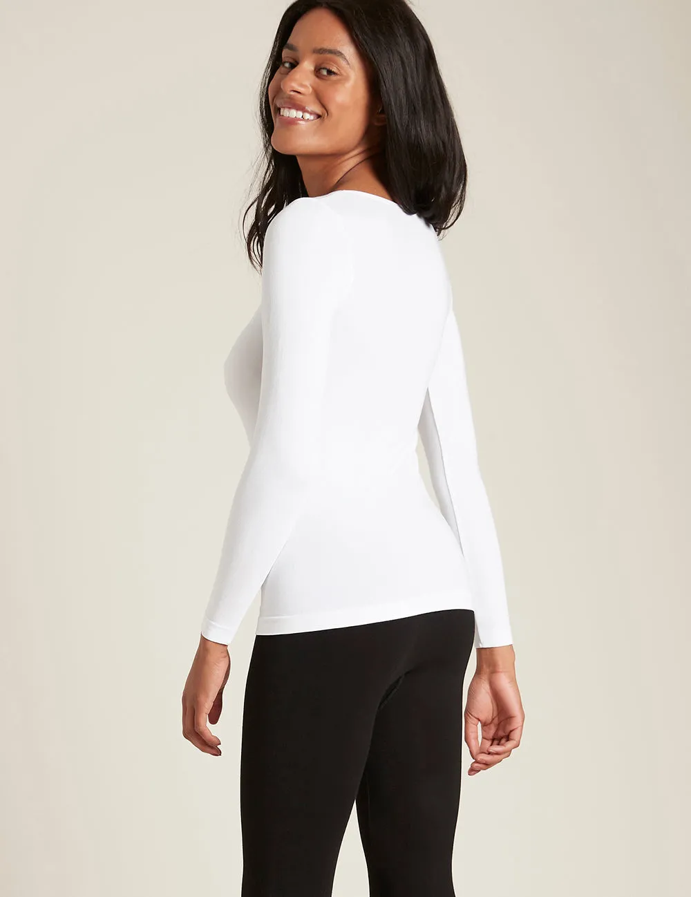 Women's Long Sleeve Top - White sold by Boody Eco Wear product image thumbnail 3
