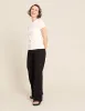 Women's Ribbed Crew Neck T-Shirt - White sold by Boody Eco Wear