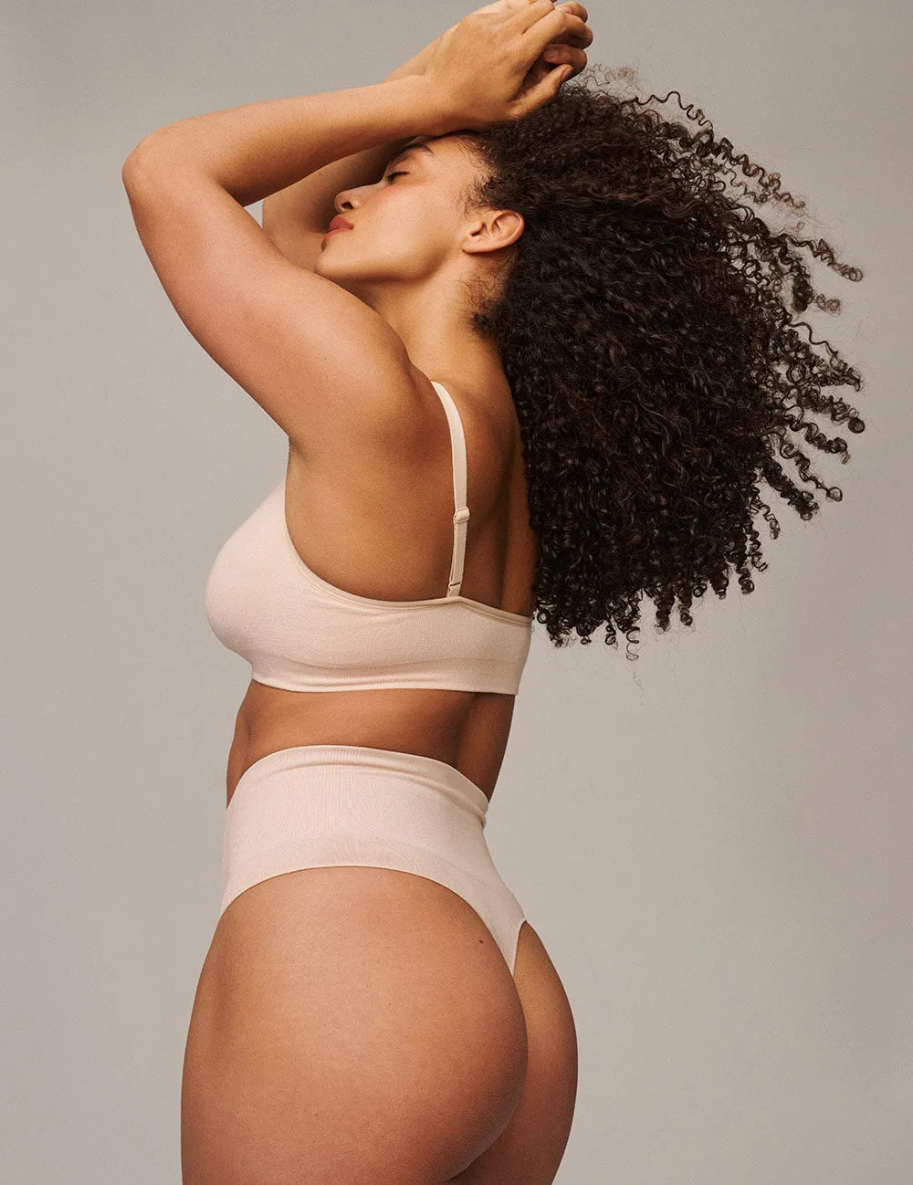 Shaper High Waist G-String - Shell sold by Boody Eco Wear