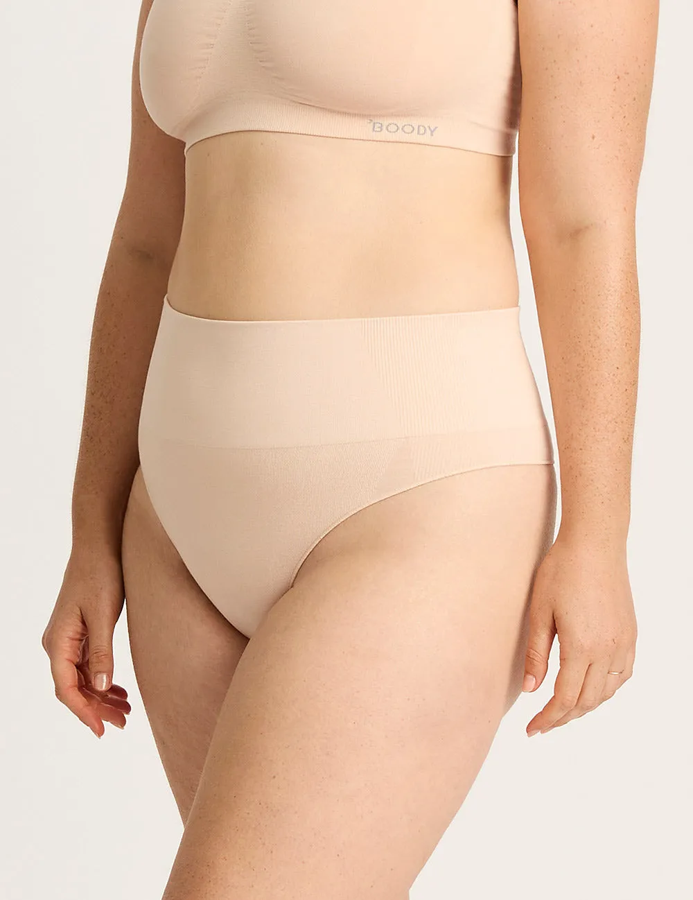 Shaper High Waist G-String - Shell sold by Boody Eco Wear product image thumbnail 4