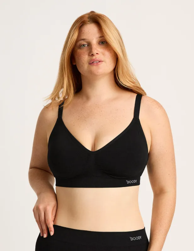 Wireless Full Bust T-Shirt Bra - Black sold by Boody Eco Wear