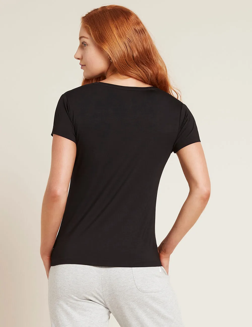 Women's V-Neck T-Shirt - Black sold by Boody Eco Wear product image thumbnail 2