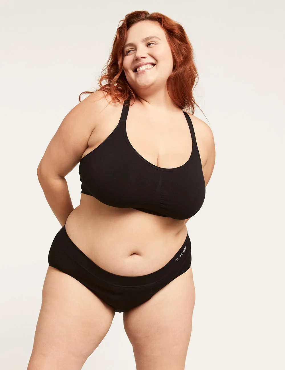 Full Bust Wireless Racerback Bra - Black sold by Boody Eco Wear product image thumbnail 3