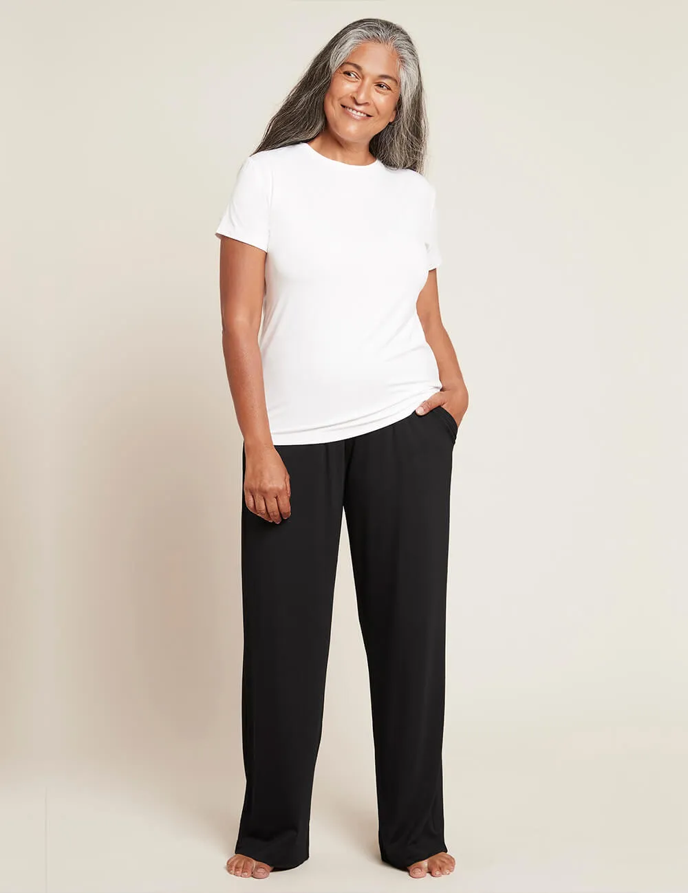 Women's Base Layer Crew Neck T-Shirt - White sold by Boody Eco Wear product image thumbnail 2