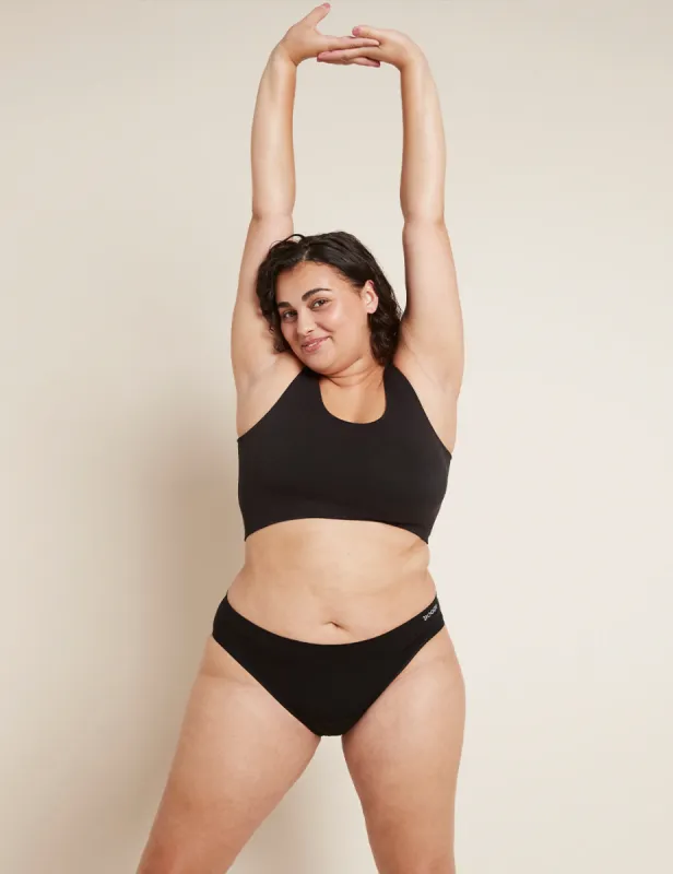 Period & Leak Proof - Classic Bikini - Moderate - Heavy - Black sold by Boody Eco Wear