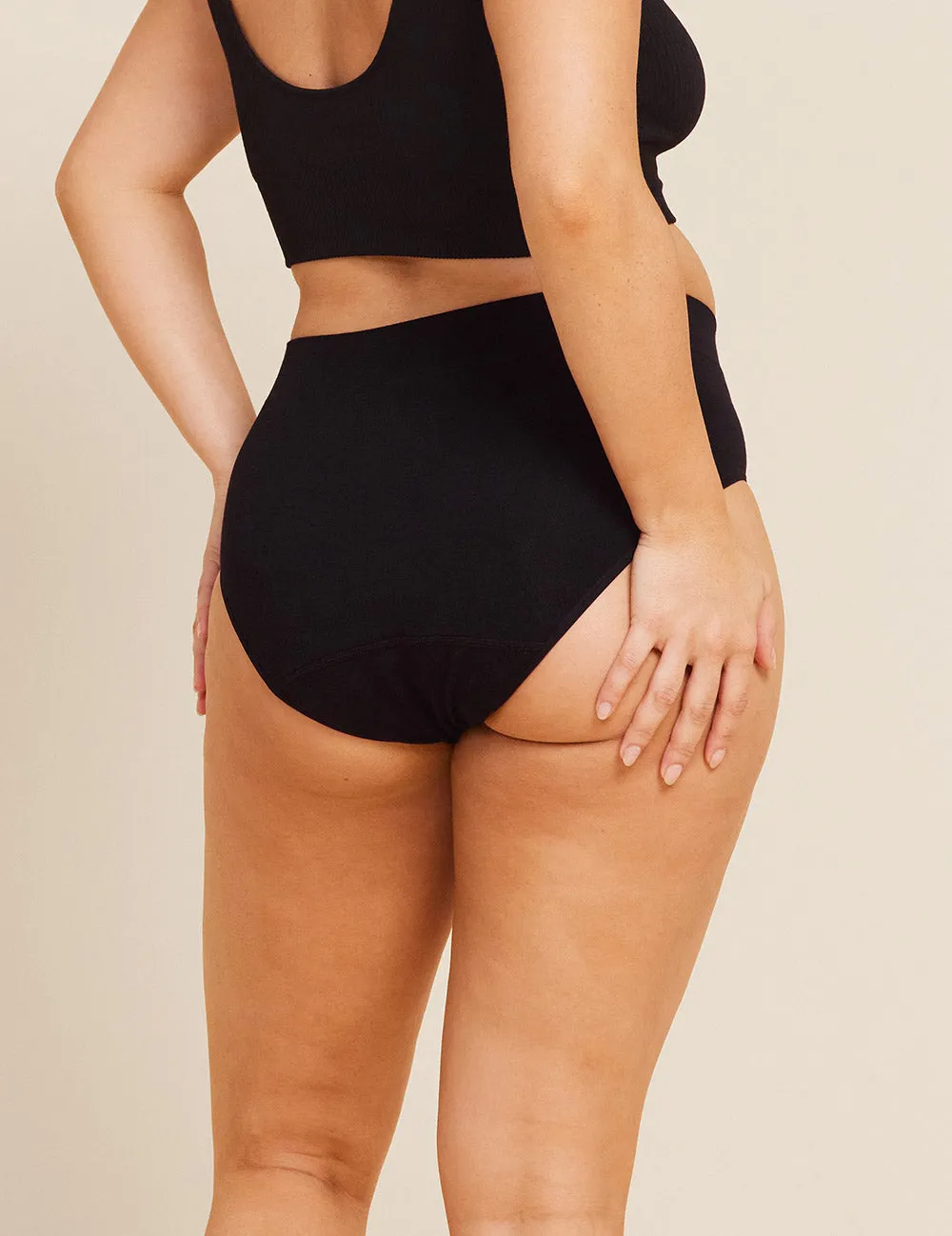 Period & Leak Proof - Full Briefs - Overnight - Black sold by Boody Eco Wear product image thumbnail 2