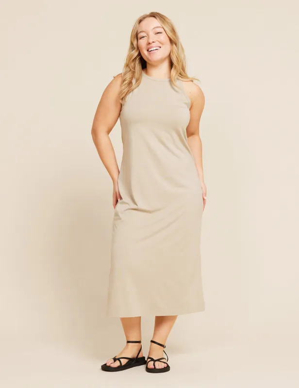 Racerback Dress - Stone sold by Boody Eco Wear