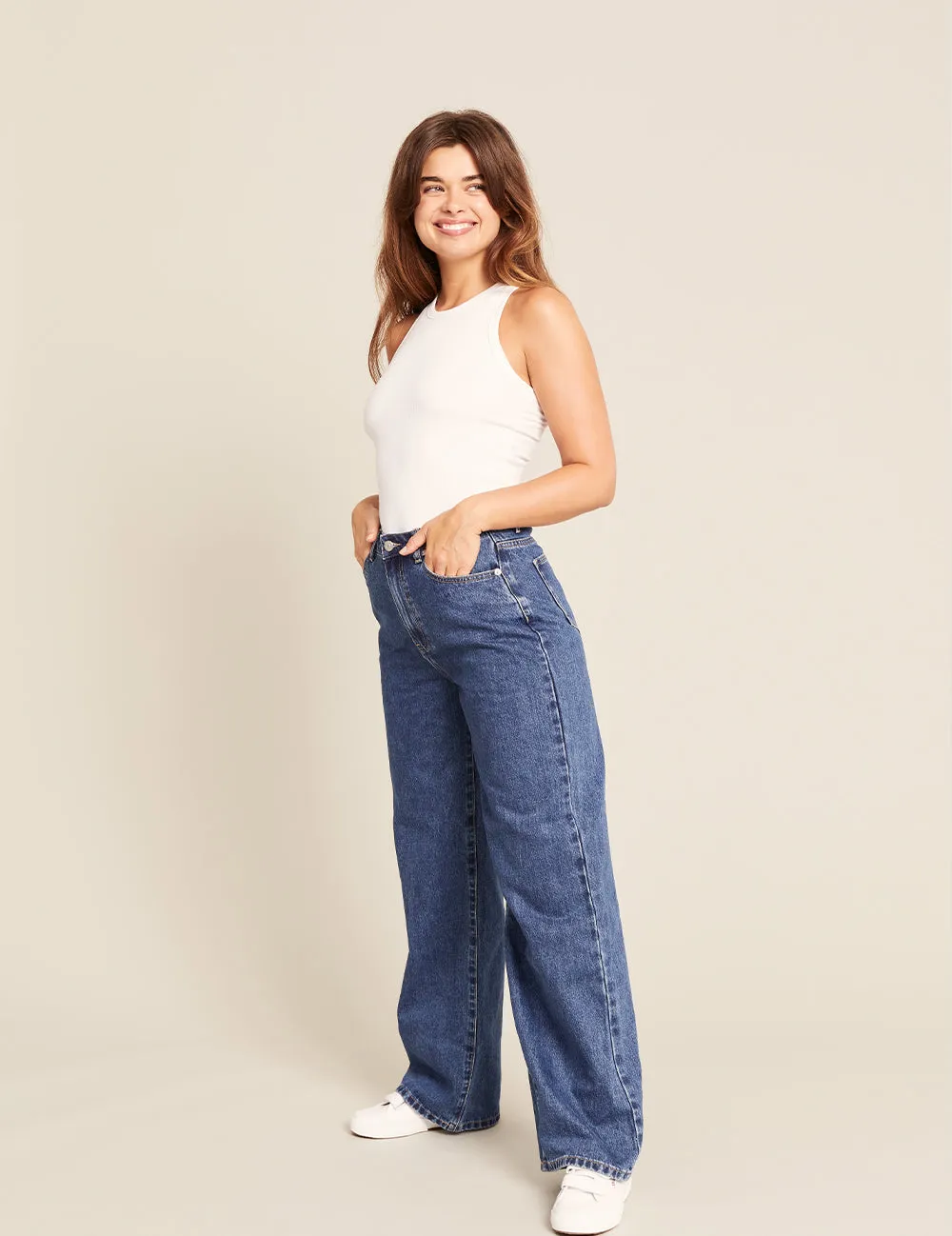 Women's Ribbed Racerback Tank - White sold by Boody Eco Wear product image thumbnail 5