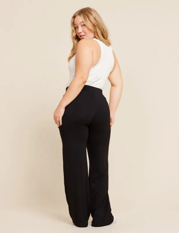 Downtime Wide Leg Lounge Pants - Black sold by Boody Eco Wear