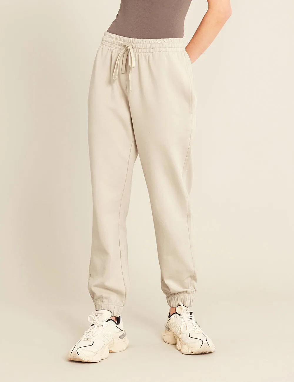 Unisex Cuffed Sweat Pants - Sand sold by Boody Eco Wear product image thumbnail 3