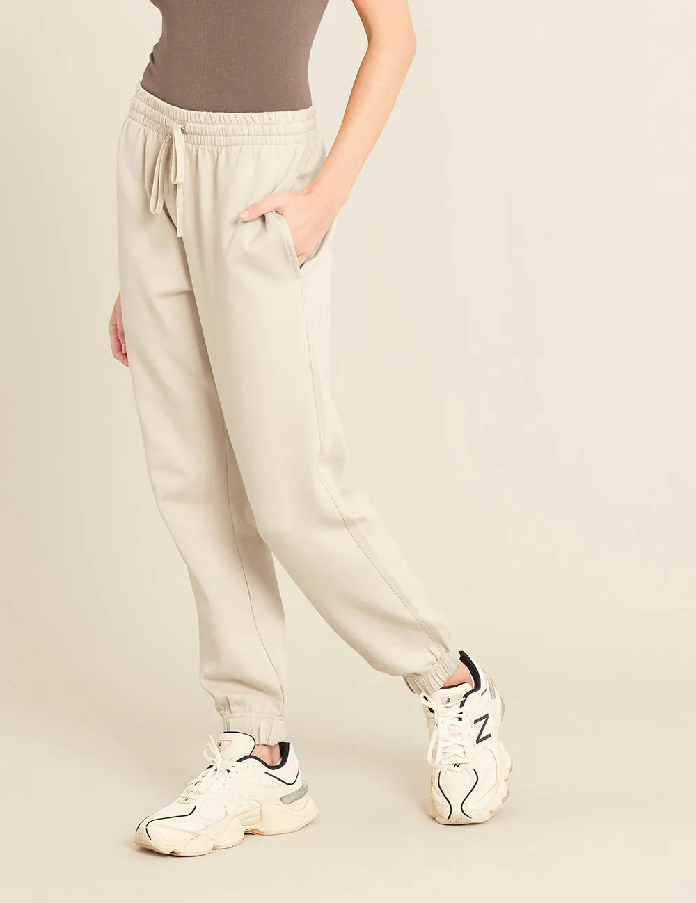 Unisex Cuffed Sweat Pants - Sand sold by Boody Eco Wear product image thumbnail 4