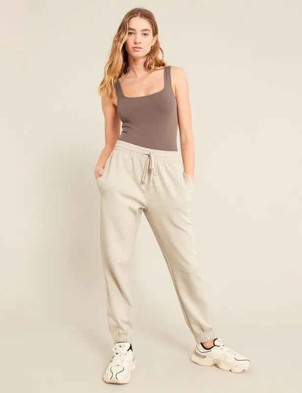 Unisex Cuffed Sweat Pants - Sand sold by Boody Eco Wear