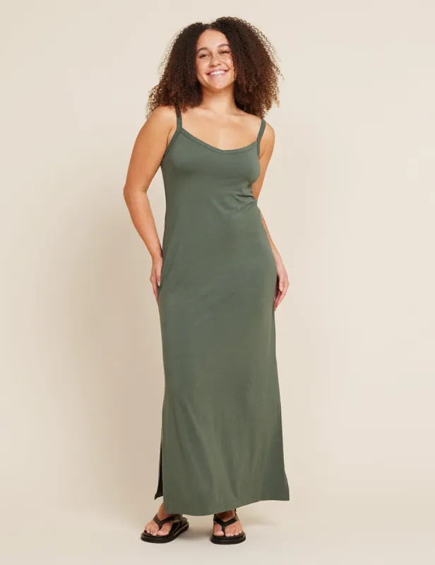 V-Neck Slip Dress - Moss sold by Boody Eco Wear
