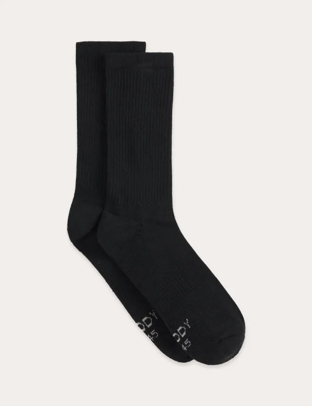 Cushioned Crew Socks - Black sold by Boody Eco Wear