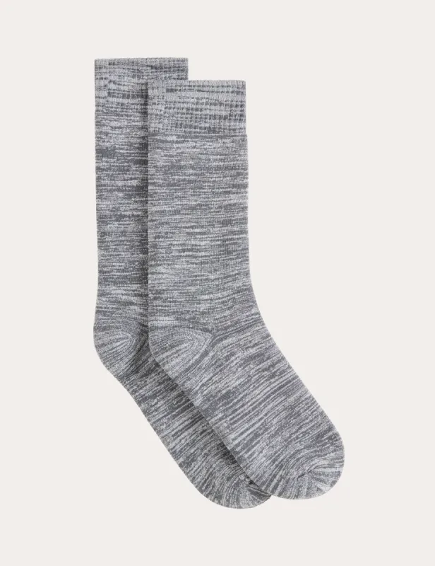 Crew Boot Socks - Grey Marl sold by Boody Eco Wear