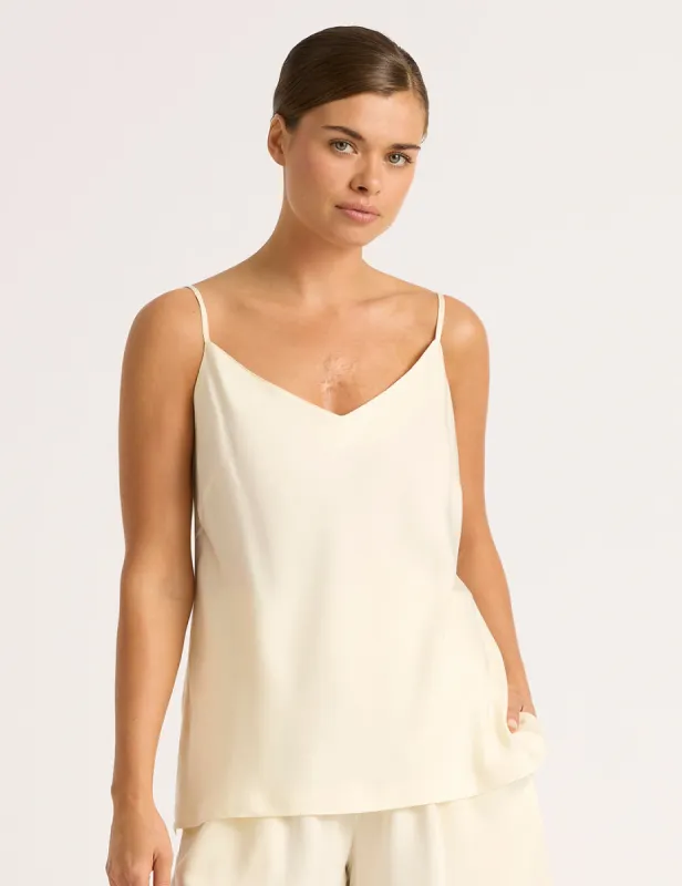 Vegan Silk Cami - Pearl sold by Boody Eco Wear