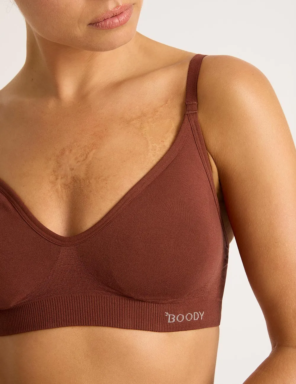 Wireless T-Shirt Bra - Rust sold by Boody Eco Wear product image thumbnail 5