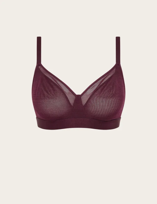 FreeMesh Full Bust Wireless Bra - Fig sold by Boody Eco Wear