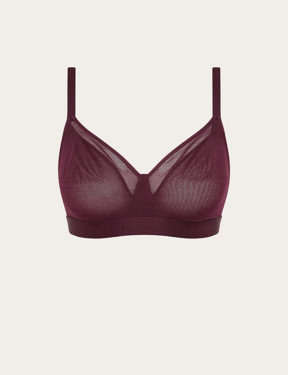 FreeMesh Full Bust Wireless Bra - Fig sold by Boody Eco Wear