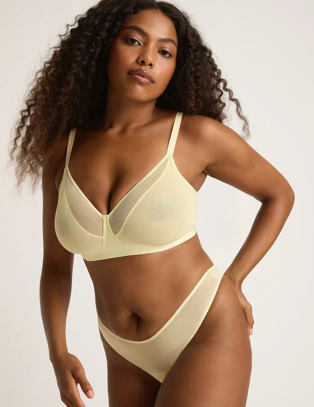 FreeMesh Full Bust Wireless Bra - Lemon sold by Boody Eco Wear product image thumbnail 5