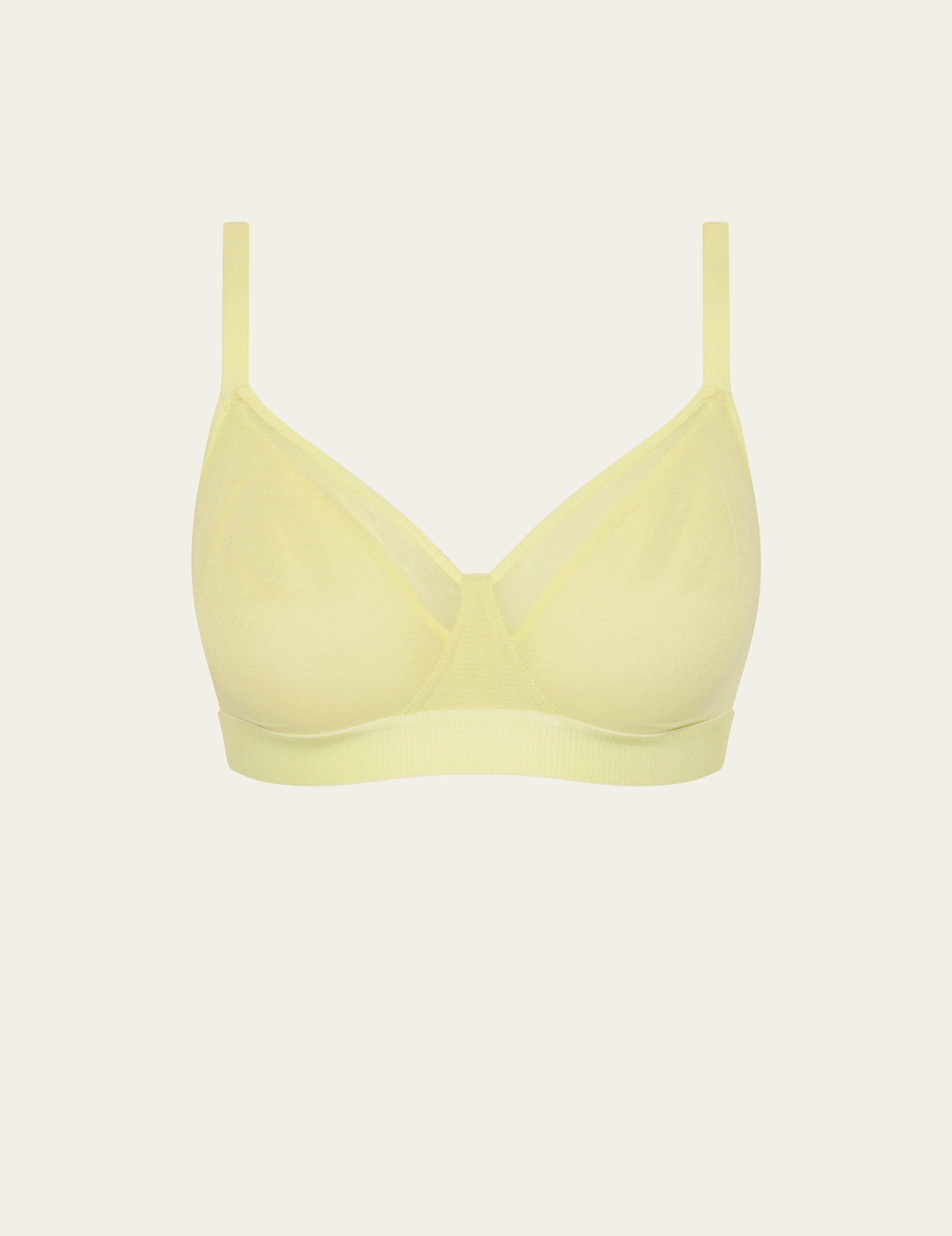 FreeMesh Full Bust Wireless Bra - Lemon sold by Boody Eco Wear