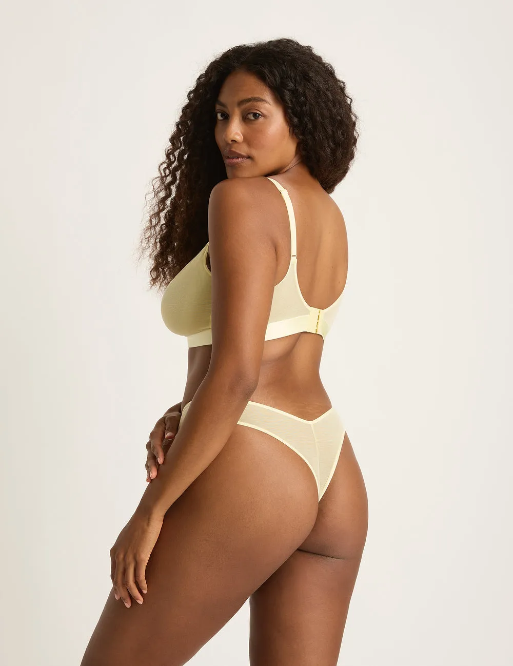 FreeMesh Full Bust Wireless Bra - Lemon sold by Boody Eco Wear product image thumbnail 3