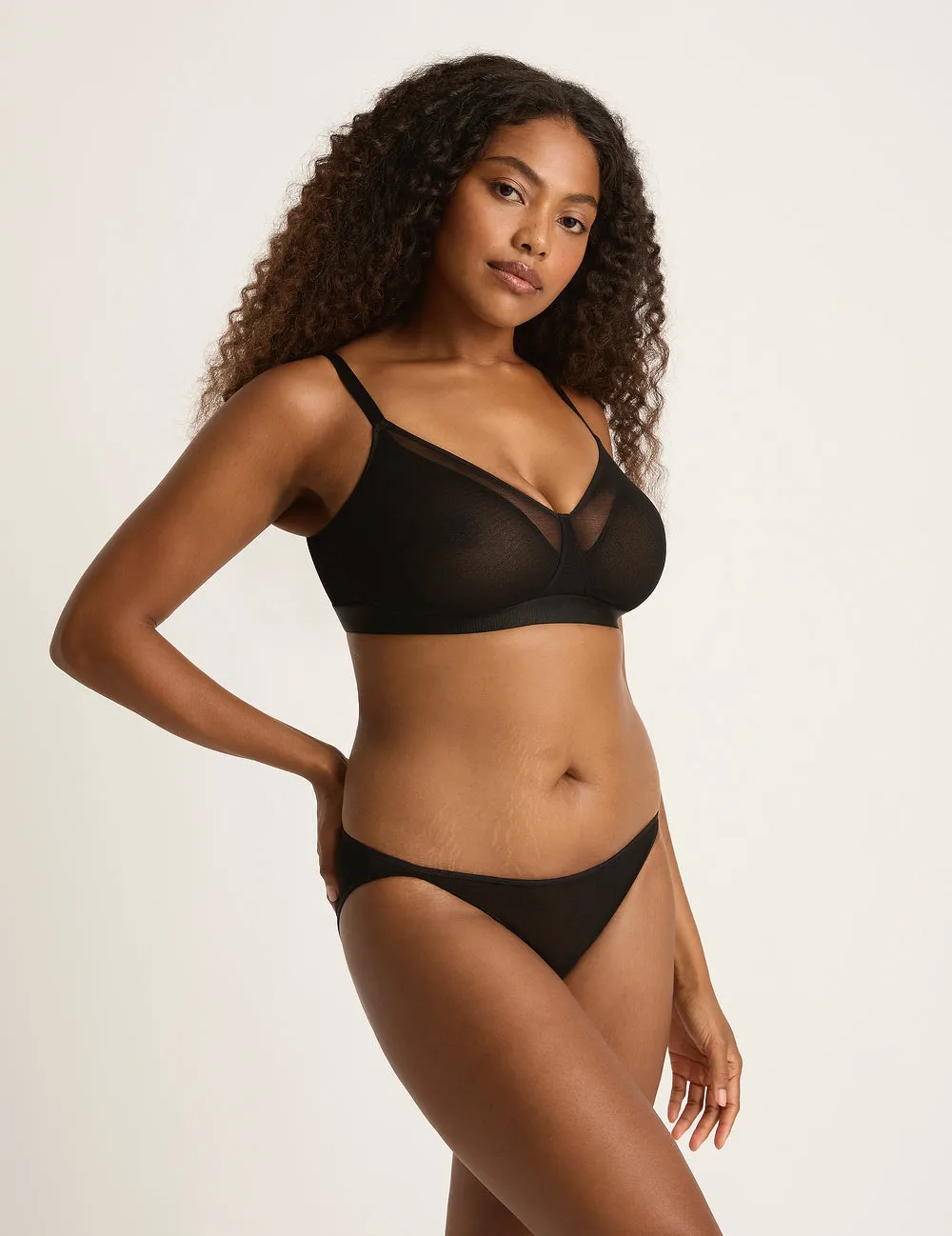 FreeMesh Full Bust Wireless Bra - Black sold by Boody Eco Wear product image thumbnail 4