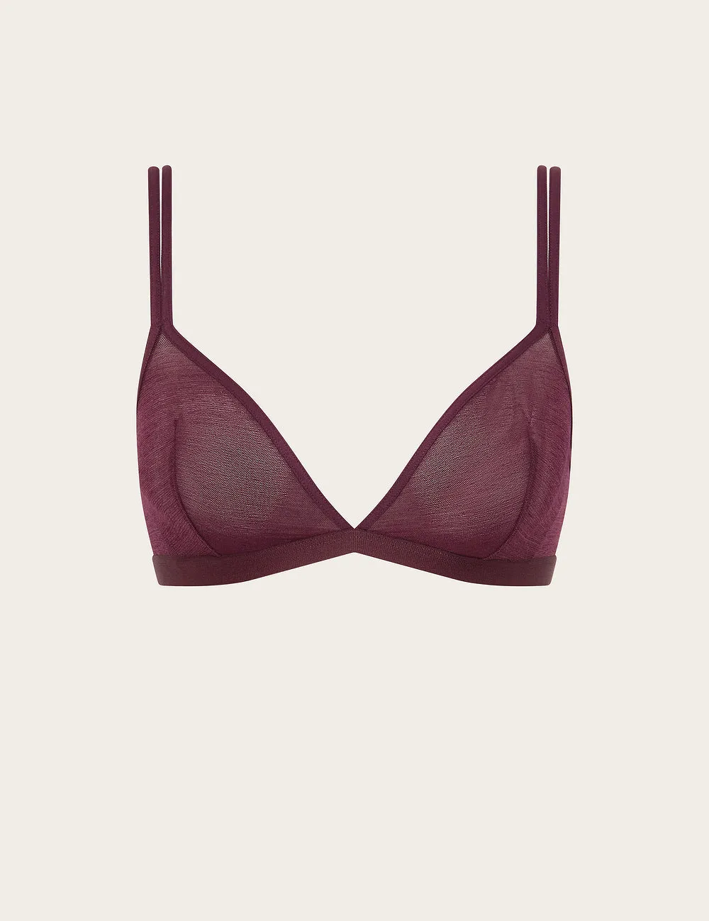 FreeMesh Triangle Bralette - Fig sold by Boody Eco Wear
