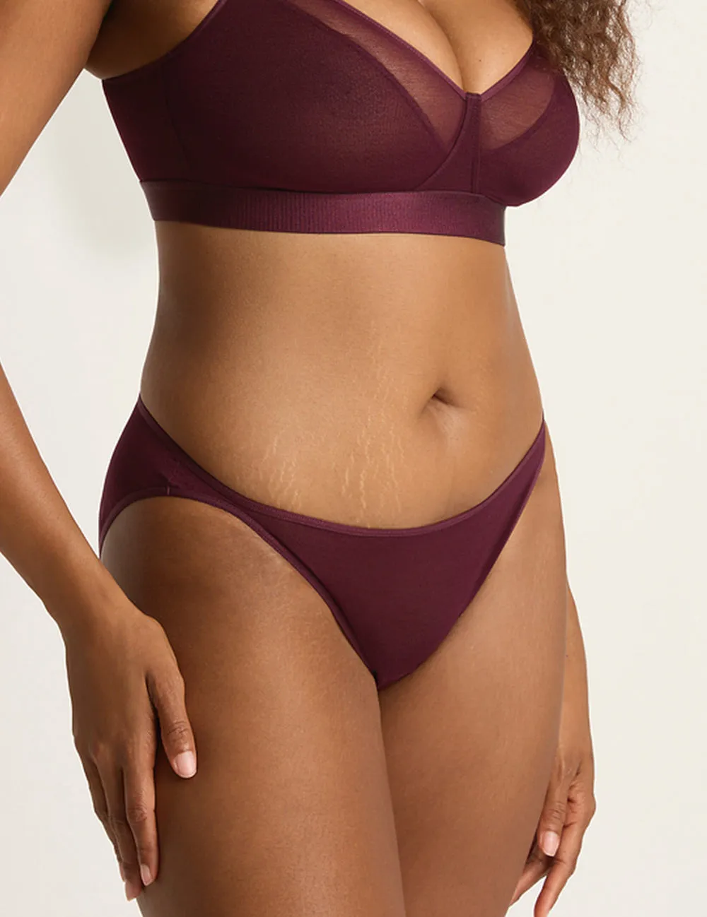 FreeMesh Bikini - Fig sold by Boody Eco Wear product image thumbnail 4