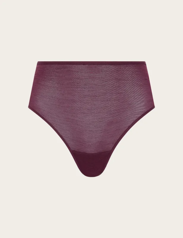 FreeMesh High-Cut Full Briefs - Fig sold by Boody Eco Wear