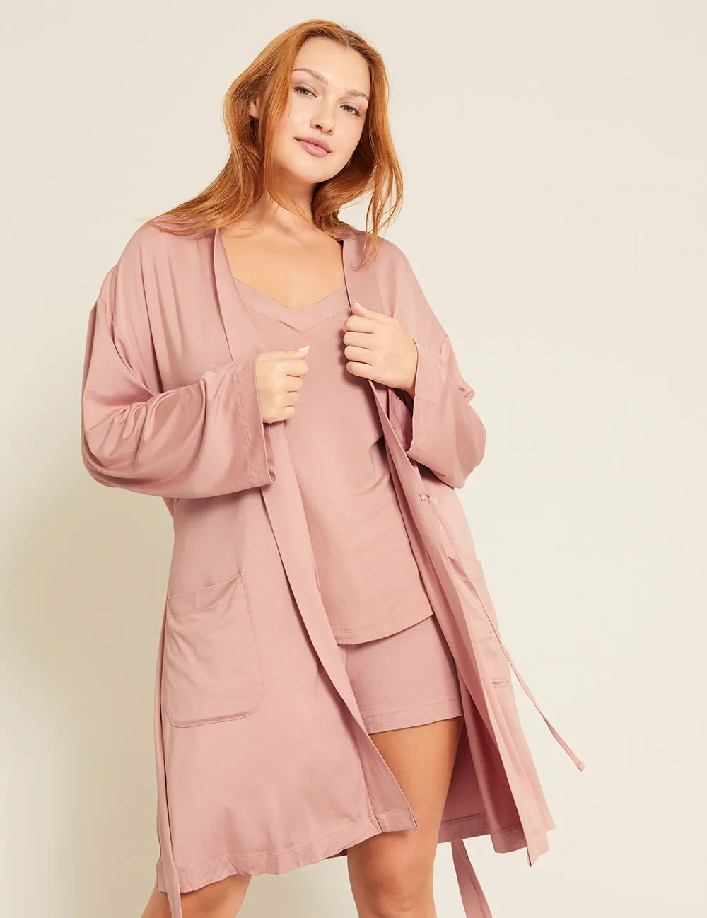 Goodnight Robe - Dusty Pink sold by Boody Eco Wear