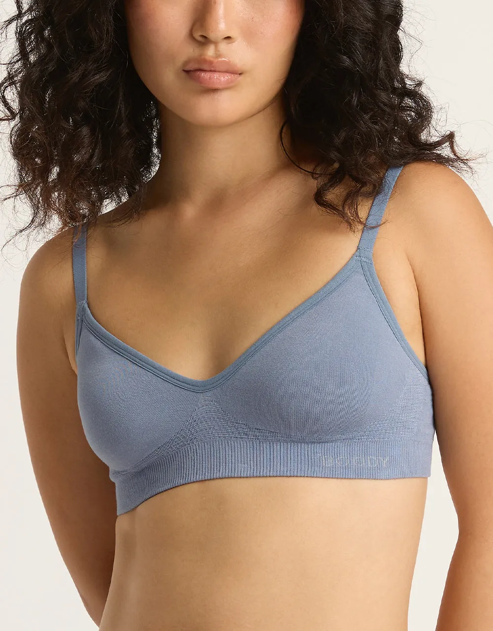Wireless T-Shirt Bra - Dusty Blue sold by Boody Eco Wear product image thumbnail 4