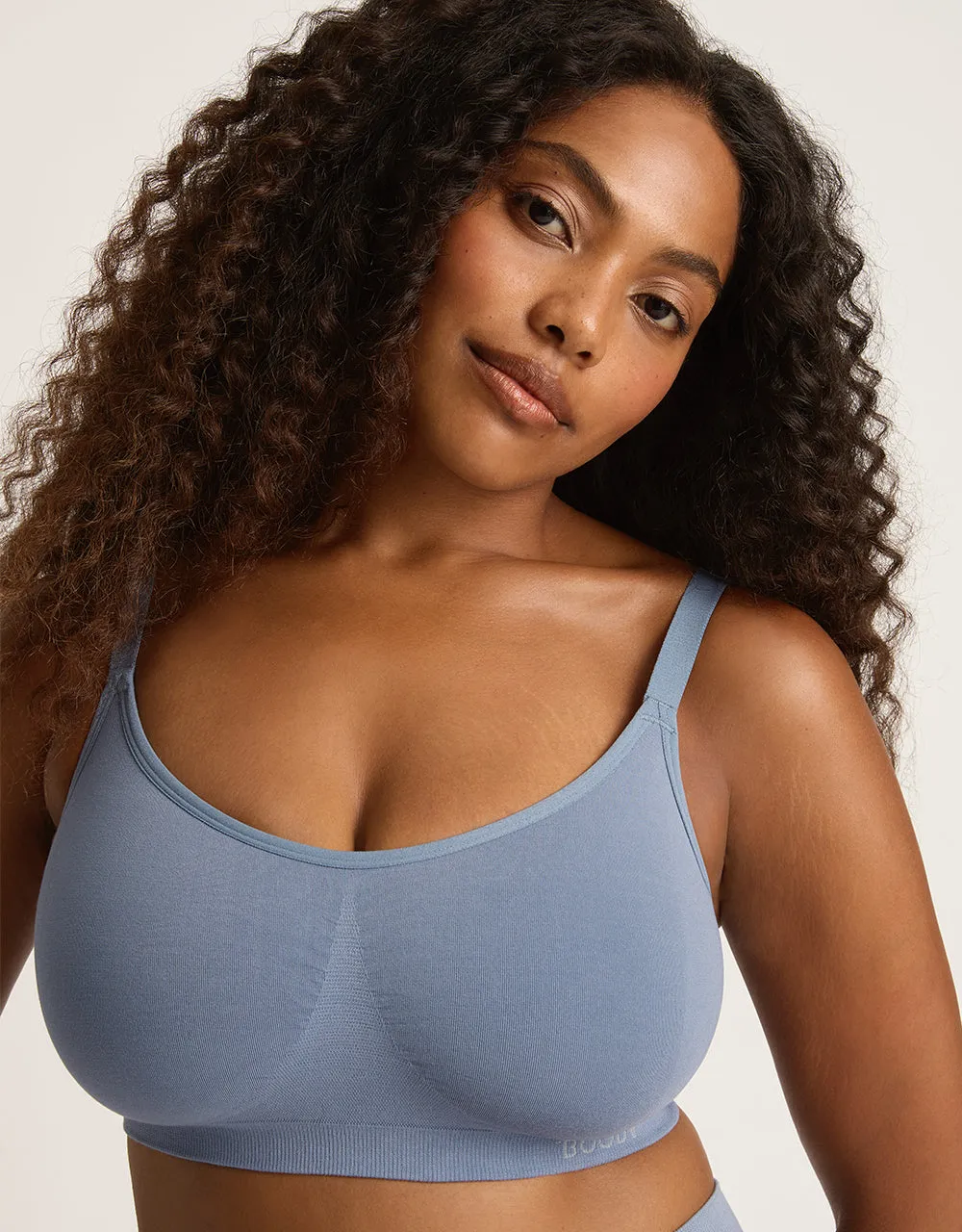 Full Bust Wireless Bra - Dusty Blue sold by Boody Eco Wear product image thumbnail 5