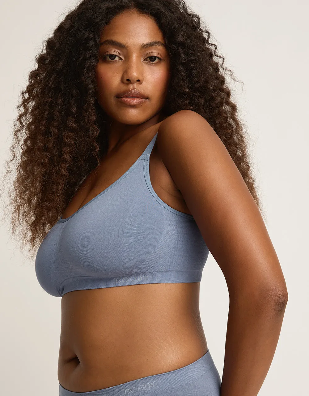 Full Bust Wireless Bra - Dusty Blue sold by Boody Eco Wear product image thumbnail 4